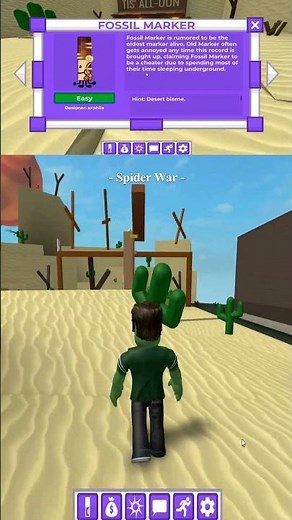 *NEW* - How to find FOSSIL in FIND THE MARKERS ! #roblox #spiderwar