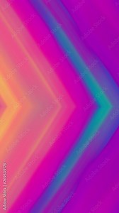 Vibrant neon rainbow vertical background with moving right orange blue pink purple yellow angled lines stripes. Fluorescent colored side-scrolling arrow shapes for stories, mobile phone, social media Stock Video