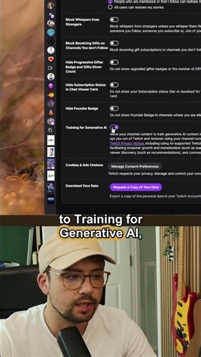 How To Turn Off Twitch Generative AI Training