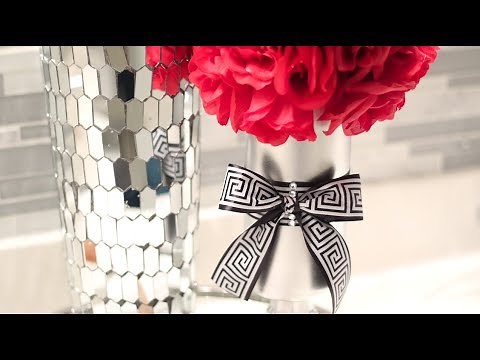 Dollar Tree Silver Centerpiece Idea Series - Video #1 of 5