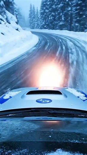 Subaru Impreza WRX GC8 - Icy Alpine Drift (Hood Cam, Snow Tires)