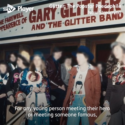 11K views · 22 reactions | Once viewed as an iconic performer in his heyday, this documentary tells the story of how he was later exposed as a predatory child abuser. Glitter: The Popstar Paedophile now streaming on STV Player. https://stv.click/gary-glitter | STV | Facebook