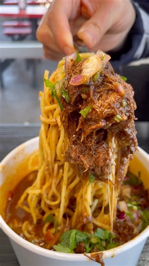 Next level noodles from Papi Tacos & Churros in Los Angeles, CA #grubspot | Grubspot.
