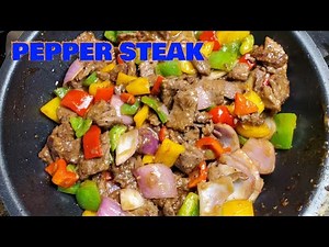 Pepper Steak recipe | stir fry | quick and easy pepper steak | Chinese stirfry | Asian food.