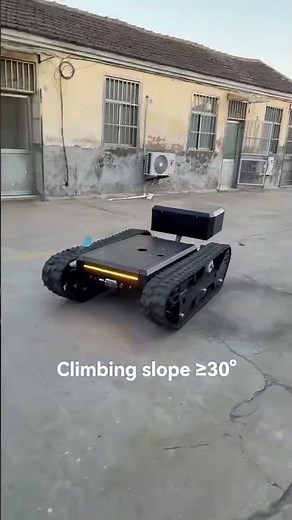 Custom Tracked Robot Chassis | 360° In-Place Rotation Test ros robot test #robotchassis