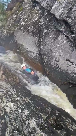 Canyoning in Scottish Highlands (Canyon Laggan).#shorts