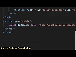 Build a QRCode Scanner Web App in Browser Using qr scanner.js Library in Javascript