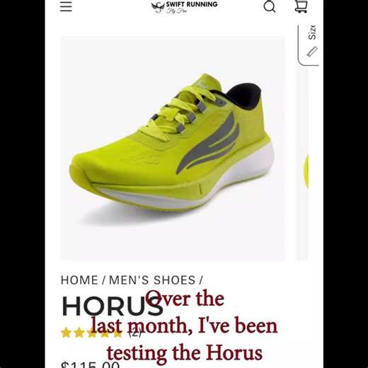 2.3K views | Lightweight. Fast. Under $100. The HORUS carbon-plated running shoe delivers race-day performance without the premium price tag. Tested for speed, built for endurance, and now under $100 with code WELCOME15. | Swift Running US | Facebook