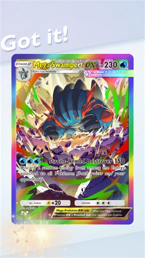 Mega Swampert ex Full Art! Pokemon TCG Pocket