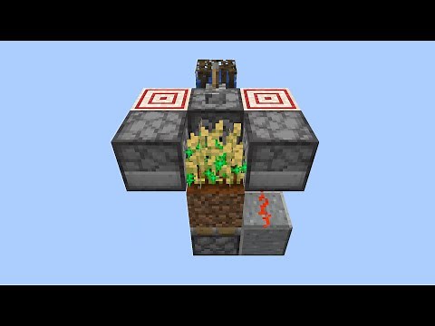Easy Semi Automatic Observer Minecraft Wheat Farm (Updated)
