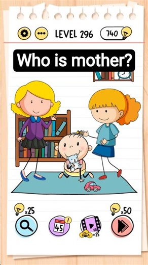 Brain test level 296: Find out which one is the mother.🤯🤔 #braintest #shortsfeed #mother #findout