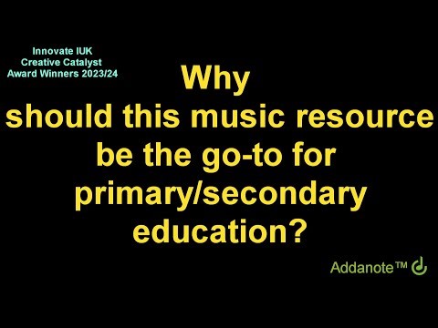 Head of music talking about Addanote