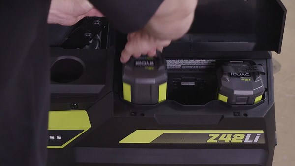 RYOBI 80V HP Brushless 42 in. Battery Electric Cordless Zero Turn Mower with Bagger with Boost, 80V and 40V Batteries RYRM8021-ACRM026