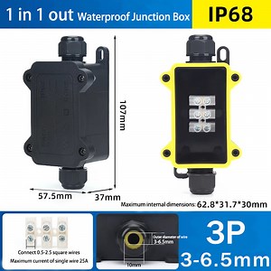 [Hot Item] IP68 Waterproof Junction Box 2 Way Connector Box with PC Plastic and Terminal for Buried Wires
