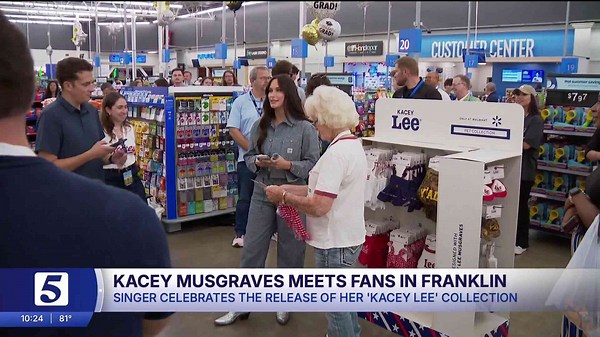 Kacey Musgraves greets fans at Franklin Walmart for fashion collection launch