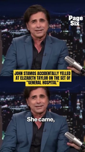 John Stamos revealed he accidentally yelled at Elizabeth Taylor on "General Hospital."😂 #shorts