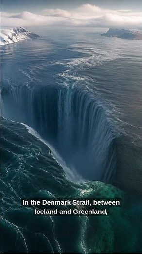 The World's Largest Waterfall Is Under the Ocean #science #facts #denmark #ocean