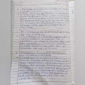 Class 10th Science Part 2 Chapter 6. Animal Classification Exercise !!