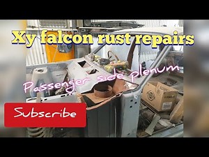 Xy falcon rust repairs passenger side plenum