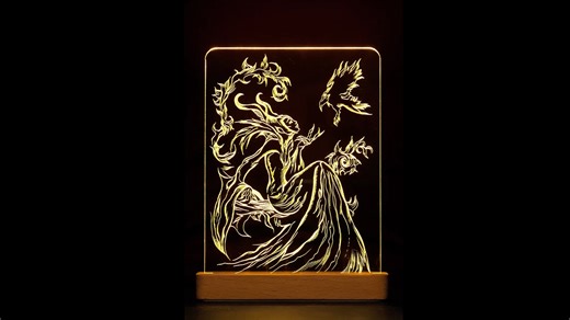 19K views · 53 reactions |  Engraving Night Light DIY #shorts | 5-Year Crafts | Facebook