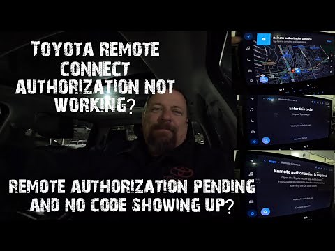 Toyota remote connect authorization pending not working