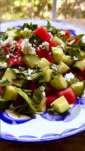Watermelon Salad! 🍉 #watermelonsalad