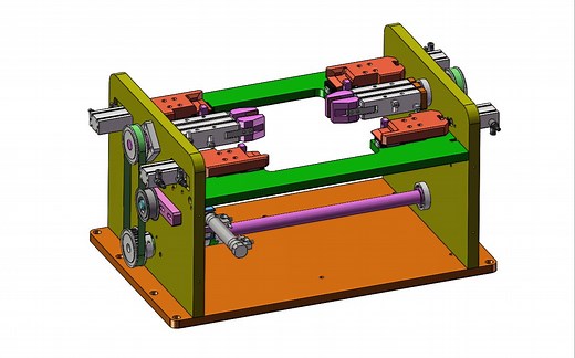 180度翻板机设计,双夹爪翻转，如何同步旋转？