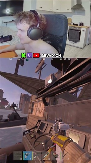 PURE Cinema right here 😁 #gevad1ch #twitch #rust #rustsolo #crosshairx #shorts