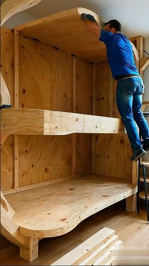 Building a Cozy Cocoon Bunk Bed! ✨ | Elegant Dream Villa #shortsfeed