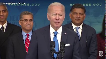 Biden Urges Americans to Get New Covid Booster Shot Before Winter