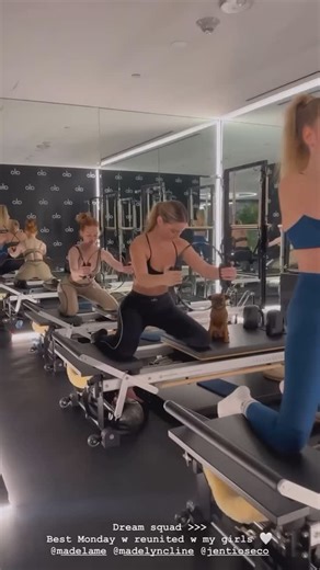 madelyn cline updates 🤍 on Instagram: "Madelyn Cline with Jen Tioseco and Madelaine Petsch at the Alo gym in Los Angeles, California recently"