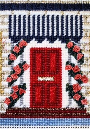 Creating Beautiful Rosettes with Needlepoint Techniques