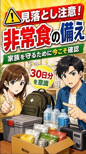 【今日の準備が家族を守る！災害時にも健康を維持するための非常食備蓄のポイント】