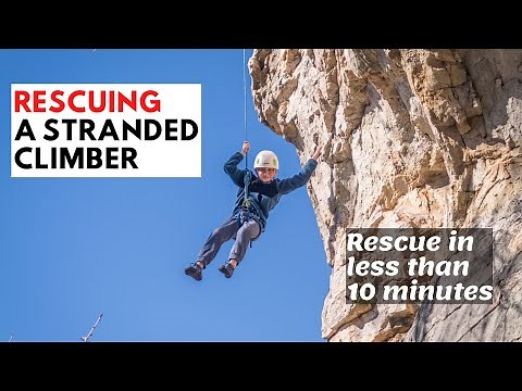 How to Rescue a Stranded Climber | Belay take over and pick off technique in less than 10 minutes