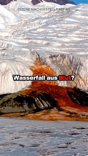 Blut-Wasserfall in Antarktis? #shorts #antarktis