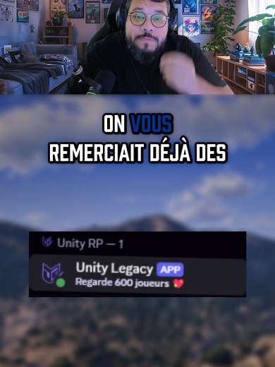 🚨 Le RP explose sur Unity Legacy ! 🔥 600 joueurs connectés non-stop 💼 Choisis ton camp : légal ou illégal 💸 Le serveur évolue chaque jour… et toi ? 👉 Rejoins-nous maintenant : discord.gg/UnityLegacy #UnityLegacy #UnityLegacy #Roleplay #GTARP #UnityRP #GTA #gta5 #MerciLaFamille