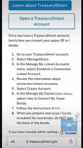 Treasury Direct allows you to use