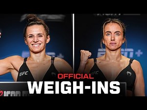 Blanchfield vs Barber Weigh-Ins | UFC Vegas 107