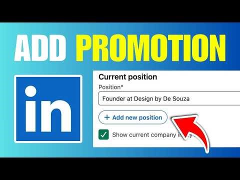 How to Add promotion on Linked under same Company