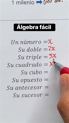 Álgebra fácil #aprendizaje #AlgebraChallenge #maths | Tu Profe de Matemáticas