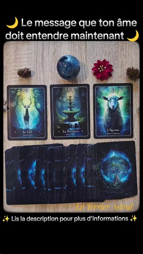 🌙 Le message que ton âme doit entendre maintenant 🌙 Ton intuition est plus forte que jamais ✨ Elle te guide, t’ouvre les yeux sur ce qui est juste pour toi. Un processus de guérison est en cours. Que ce soit dans ton cœur, ton esprit ou dans tes relations, la lumière commence à apaiser ce qui a été blessé. Et surtout… accueille la bienveillance autour de toi 💛 Sois doux avec toi-même, avec les autres, et laisse cette énergie bienveillante te montrer le chemin. Le message est clair : fais conf