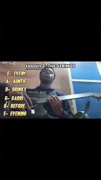 Learn Guitar Strings Names Fast with This Easy Trick #music #guitartutorial