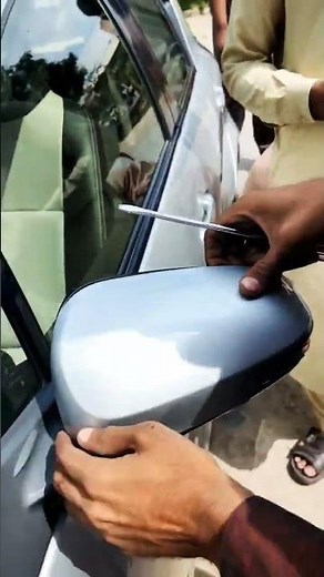 Toyota aqua remove side mirror cover and replacing broken indicator #car #automobile #shorts #viral