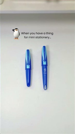 When you have a thing for mini stationery...🐧 | Writech Nebula Gel Pens
