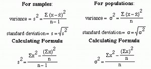 Calculate C++ Mean Variance Standard Dev Values