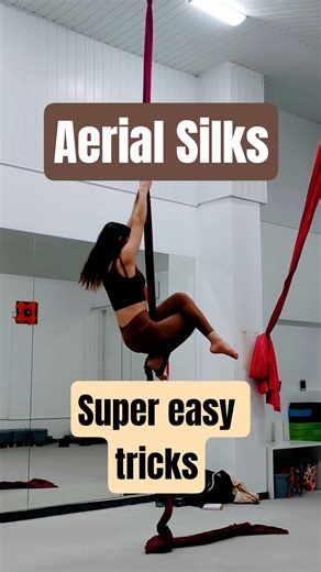 super duper easy aerial silks #aerialist #aerialsilks #beginnerflow #aerialsequence