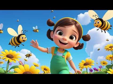 🐝 Count the Busy Bees in the Garden 🌸🔢 | Fun Counting Song for Kids & Toddlers