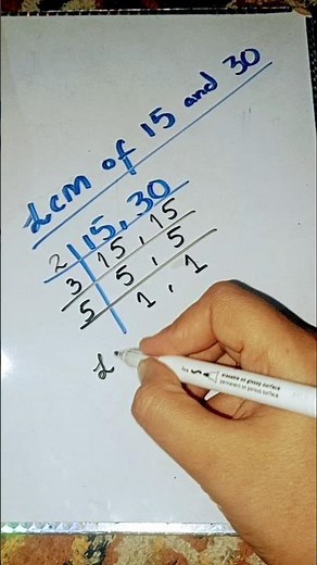lcm of 15 and 30 #lcm #trending #maths
