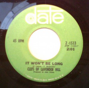 Clefs Of Lavender Hill - It Won't Be Long / Play With Fire