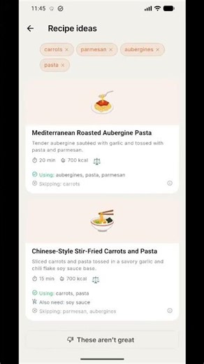 OltreChef: The AI cooking app that turns your ingredients into dinner